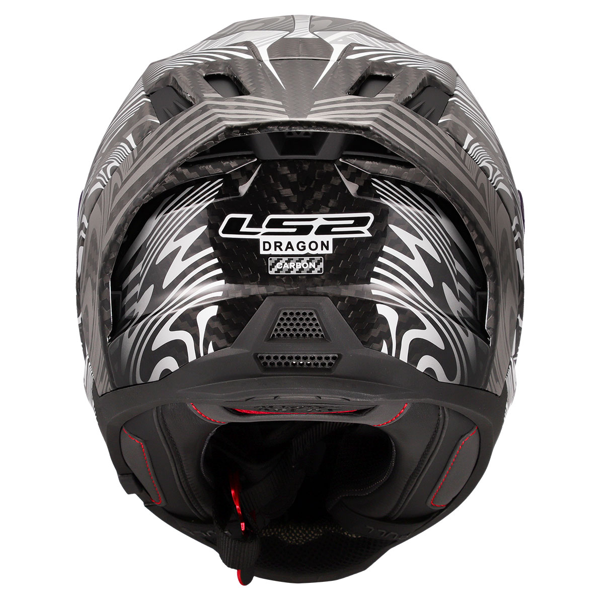LS2 DRAGON KARBON ENTHUM SİYAH-GRİ KASK